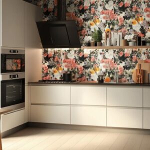 Pour une cuisine originale : papier peint ou toile de verre ? Comparatif et inspirations modernes