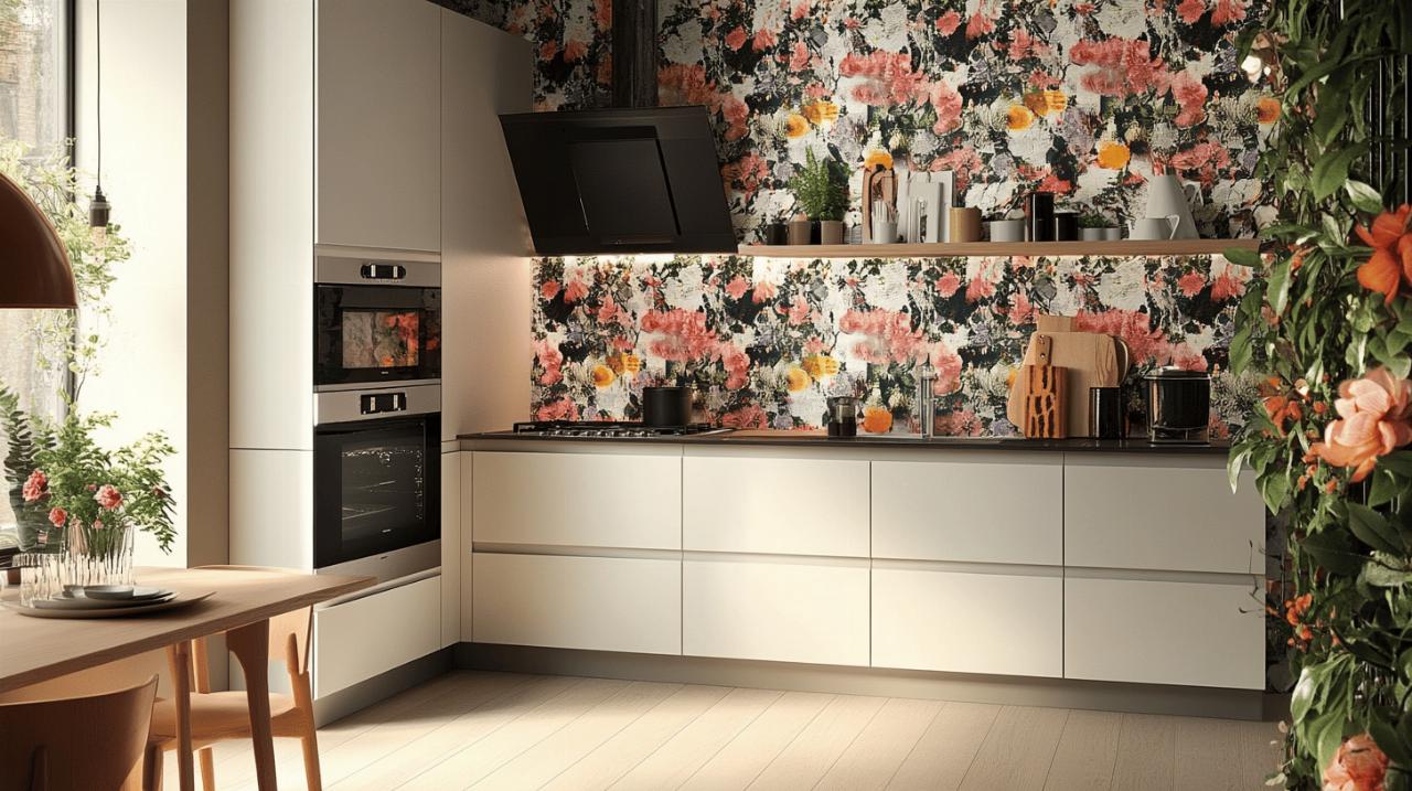 Pour une cuisine originale : papier peint ou toile de verre ? Comparatif et inspirations modernes