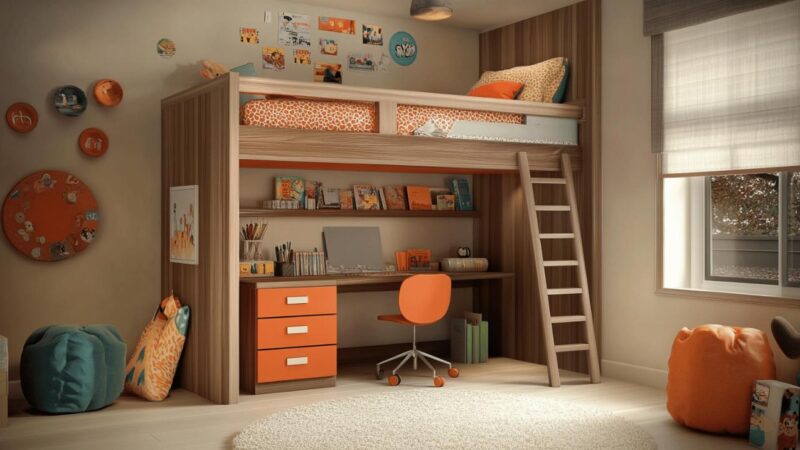 Les points cles pour bien choisir un lit-bureau en mezzanine qui grandira avec votre enfant